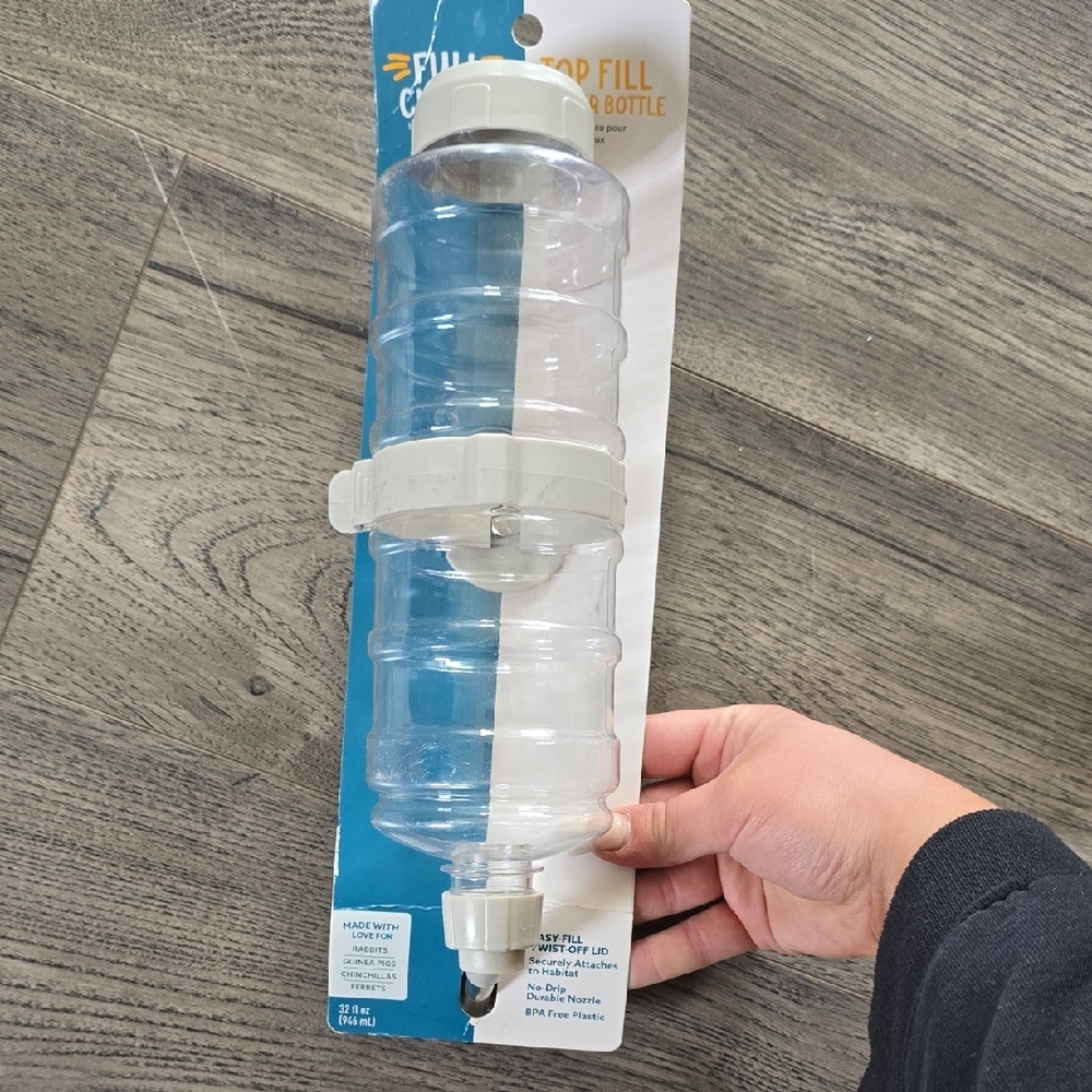 White Dining Water Bottle with Secure Cap